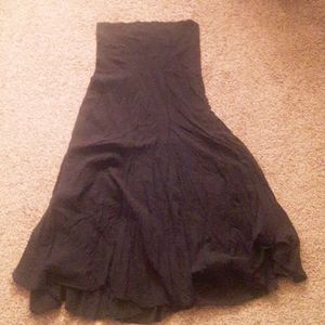 Black flowing skirt